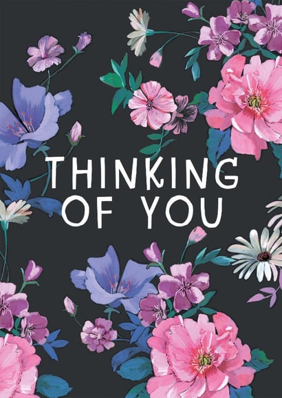 Pretty Thinking Of You Card - Flowers - Floral created by Holly Fox