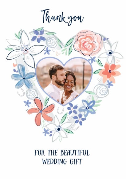 Traditional Thank You Card - Beautiful Wedding Gift created by Katie Phythian Design