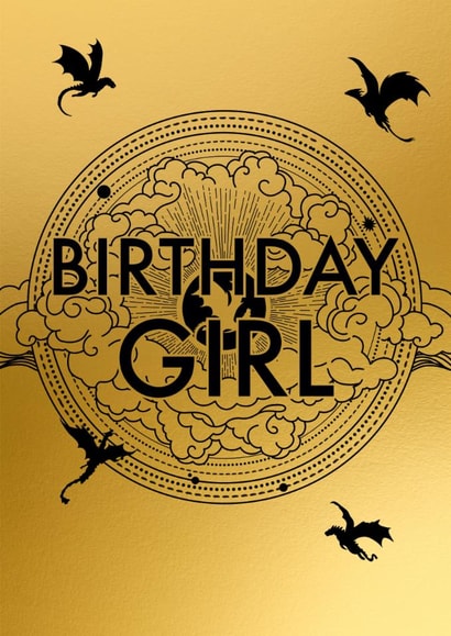 Fun Birthday Girl Card - For Her - Fourth Wing Book created by Pink Peach Cards