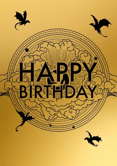 Fun Birthday Card - Fourth Wing - Book Series created by Pink Peach Cards