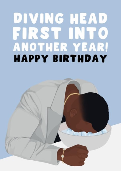 Funny Birthday Card - Ashton Hall - Viral Morning Routine created by Pink Peach Cards