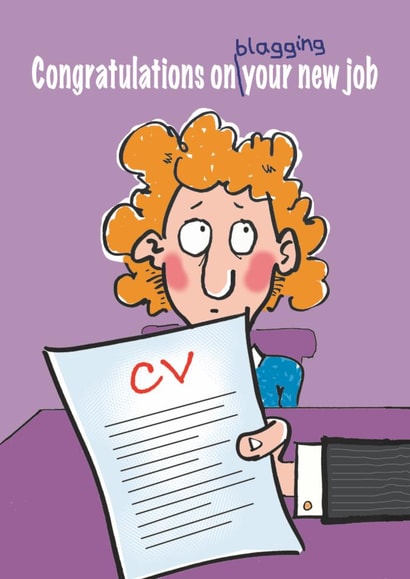 Congratulations card on starting a new job - friend / partner /family member created by Mouse that Roared