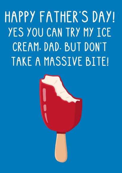 Funny Father's Day Card - Massive Bite created by OhJaye