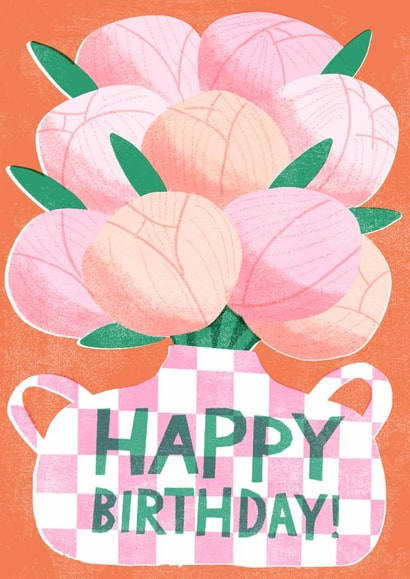 Pretty Birthday Card - Peonies created by Catherine Pape