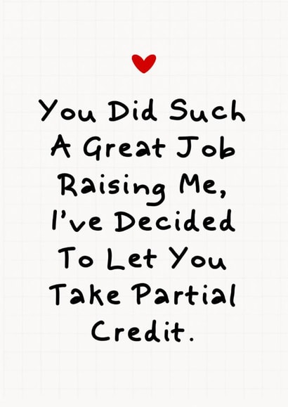 Funny Father's Day Card - Partial Credit created by Sundiva Designs
