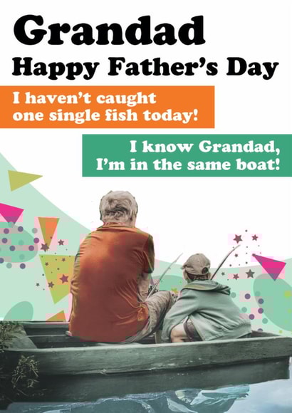 Funny Father's Day Card - For Grandad - Fishing created by Quitting Hollywood