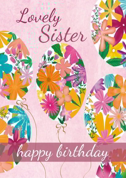 Lovely Sister - Happy Birthday - Birthday Wishes For Her - Best Sis Birthday created by Rainee Collections