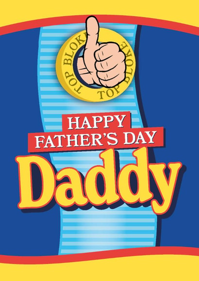 Funny Father's Day Card - Daddy - Brown Sauce created by Paul Stevens
