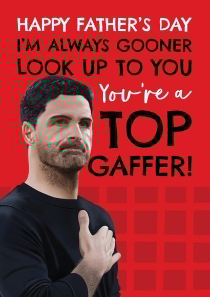 Punny Father's Day Card - Mikel Arteta - Arsenal created by AbiGoLucky