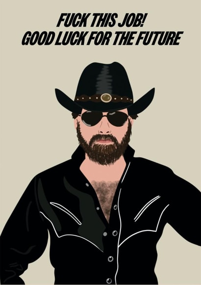 Funny New Job Card - Wheeler Walker Junior created by Jamie Lindsay