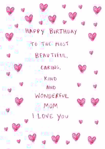 Heartfelt Birthday Card - Wonderful Mom created by HCD Illustration