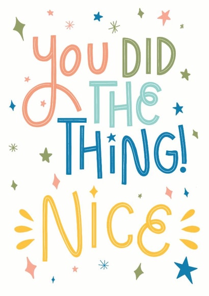 Classic Congratulations Card - You Did The Thing! created by Life’s Peachey by Lauren Faye Peachey