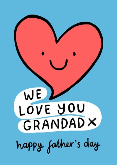 Cute Father’s Day Card - We Love You Grandad created by Macie Dot Doodles