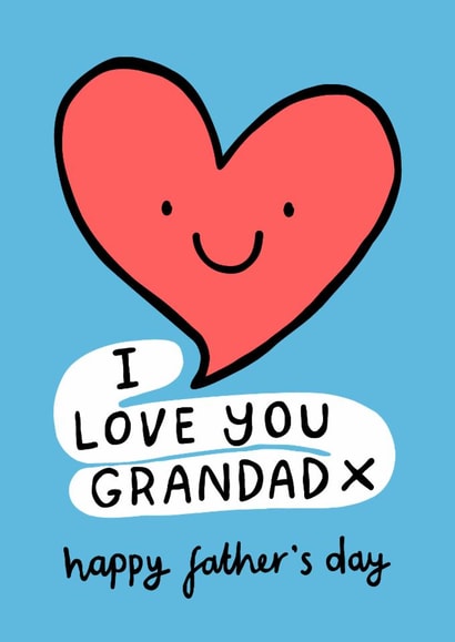 Cute Father’s Day Card - I Love You Grandad created by Macie Dot Doodles