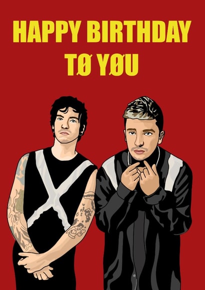 Twenty One Pilots themed Birthday Card created by Mollys Wrld Of Art