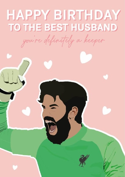 Liverpool Birthday Card - Alison Becker - For Husband created by Blush Boulevard
