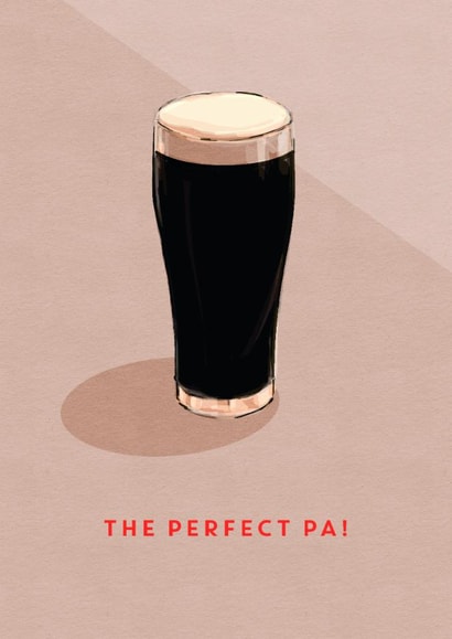 Classic Father's Day Card - Perfect Pa - Guinness created by @doublepea_designs