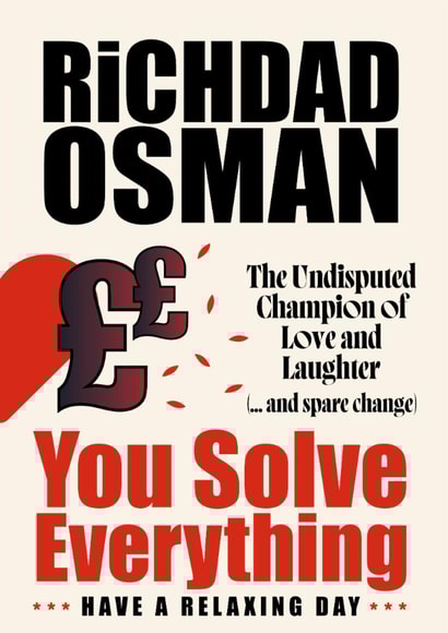 Funny Father's Day Card - Richard Osman Book Cover created by Cards from Designers