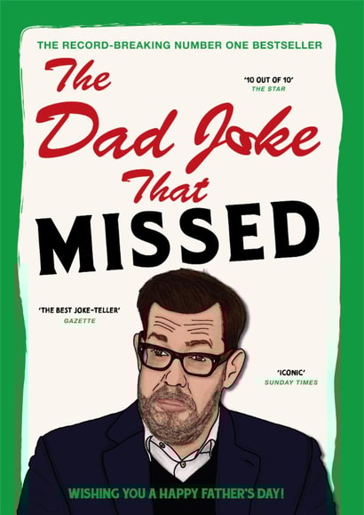 Funny Father's Day Card - Richard Osman - The Dad Joke That Missed created by Cards from Designers