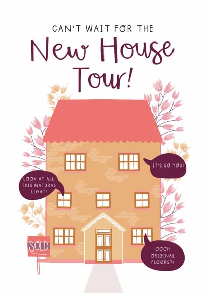Classic New Home Card - House Tour created by Two For Joy Illustration
