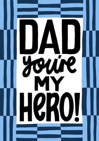 Modern Father’s Day Card - Hero - Typography created by Nicola Watson