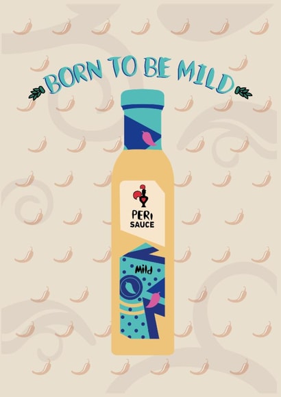 Born to be Mild birthday card created by two two one design