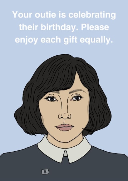 Funny Birthday Card - Ms Casey - Severance created by Megan Smith