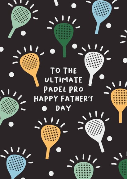 Classic Father's Day Card - Ultimate Padel Pro created by Aussie Studios