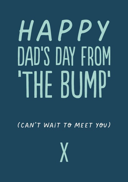 Classic Father's Day - From The Bump created by The Buddy Fernandez Card Co.