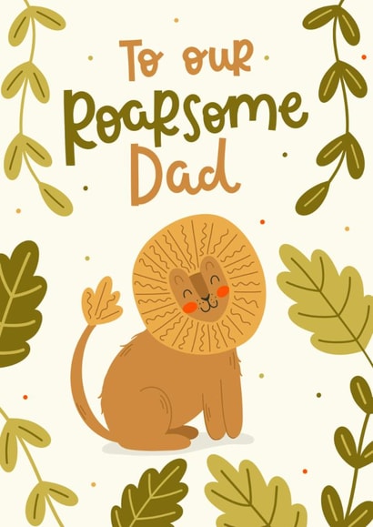Cute Father's Day Card - Our Roarsome Dad created by Abbie Imagine