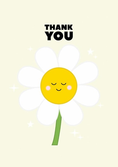 Cute Thank You Card - Daisy created by Pearl Ivy