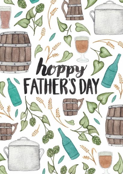 Classic Father's Day Card - Home Brew created by Elena O'Neill