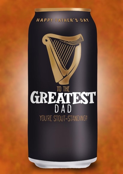 Punny Father’s Day Card - Guinness Stout Beer - Greatest Dad created by I Draw Stuff 