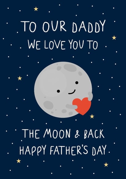 Cute Father's Day Card - Daddy - We Love You created by @hollielonglanddesigns