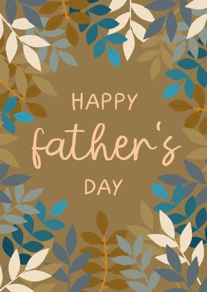 Classic Father's Day Card - Leaves created by The Pattern Press