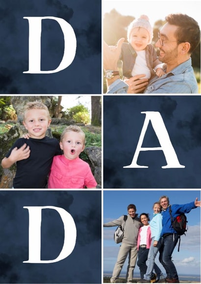 Classic Father's Day Card - Multi Photo Frame created by @HurrayHaus
