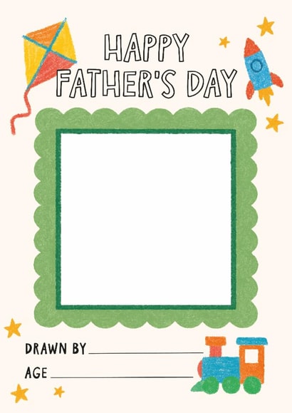 Cute Father's Day Card - Personalised Drawing created by Helen Richmond