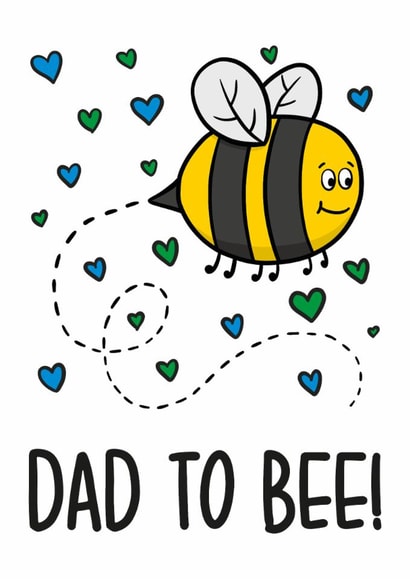 Cute Father's Day Card - Dad To Be - Bumble Bee created by TeePee Creations