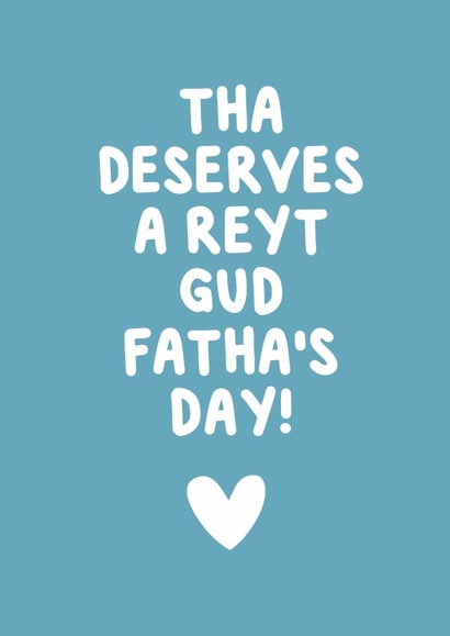 Fun Father's Day Card - A Reyt Yorkshire Fatha's Day created by @MarcoLooks