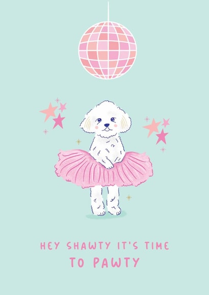 Cute birthday doggy card created by Jolly Joven