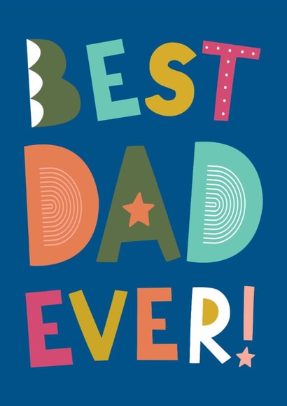 Classic Father's Day Card - Best Dad Ever! created by Happy Street