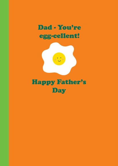 Cute Father's Day Card - Eggcellent created by Happy Street