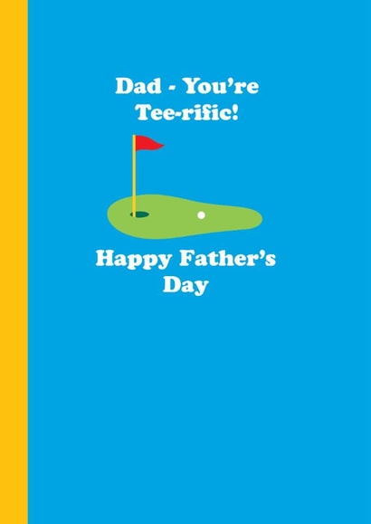 Classic Father's Day Card - Golf - Teerific created by Happy Street