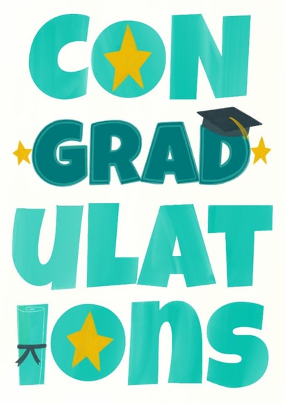 Fun Graduation Card - Congradulations - Pun created by Sian Moore Illustration