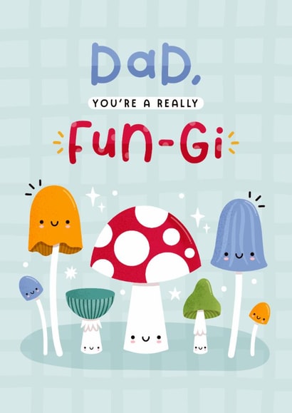 Cute Father's Day Card - Fungi created by Joanne Hawker