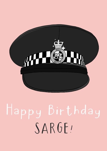Funny Birthday Card - Sarge - Boss Bitch created by Little Prints Fred Designs