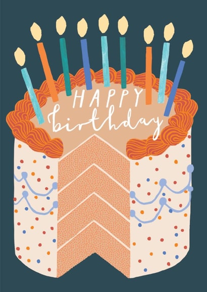Classic Birthday Card - For Him - Birthday Cake created by Louise Tiler