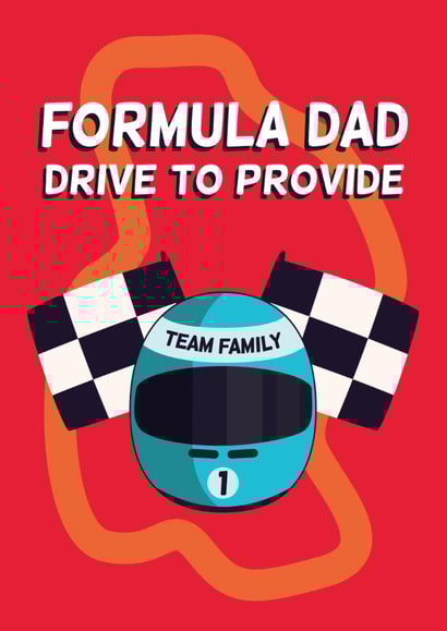 Funny Father's Day card - Formula 1 - Drive to Survive created by Spekle Studio