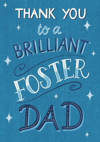 Classic Father's Day Card - Brilliant Foster Dad created by Silky Rose Design