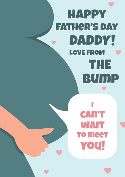 Cute Father's Day Card - From The Bump created by Digital Waves